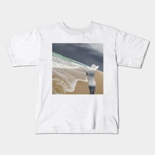 A Perfect Girls Figure, Le Porge Beach, France Kids T-Shirt